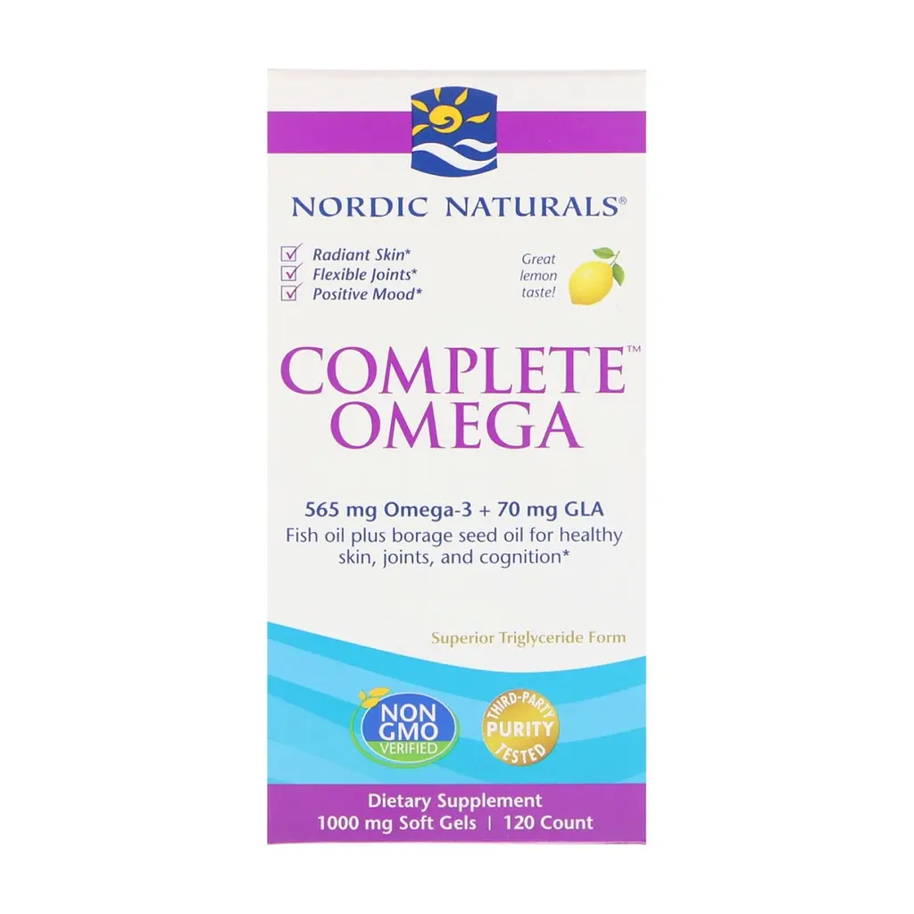 Жирные кислоты Nordic Naturals Омега Комплекс с лимоном, Complete Omega, Lemon, 1000 мг, 1 (NOR-02770)