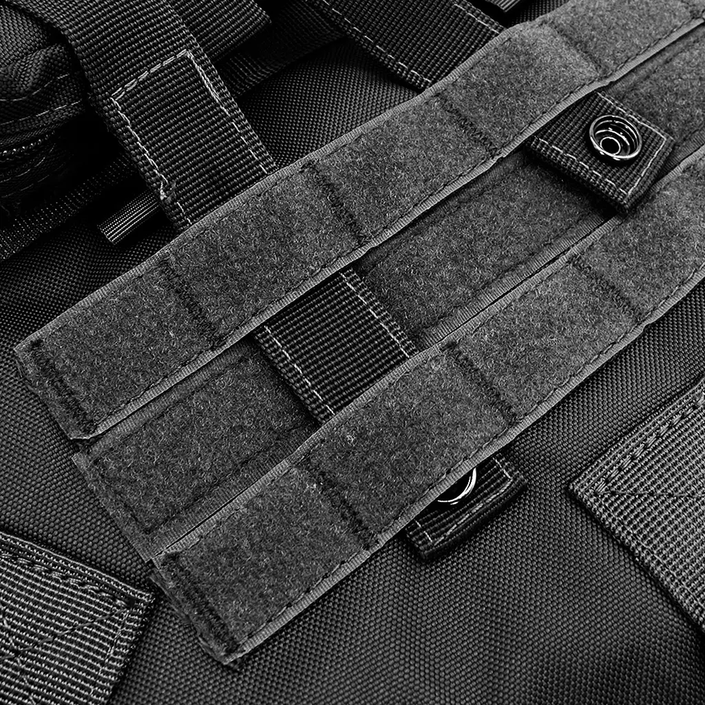 Шлея для собак Berry, тактичний жилет з ручкою і системою MOLLE, L Чорний - фото 9