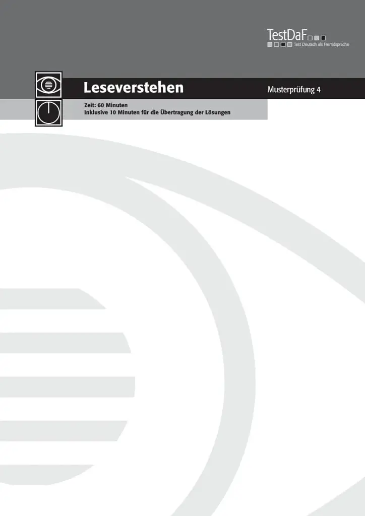 TestDaF Musterprufung 4. Heft mit Audio-CD. Deutsch als Fremdsprache - фото 8