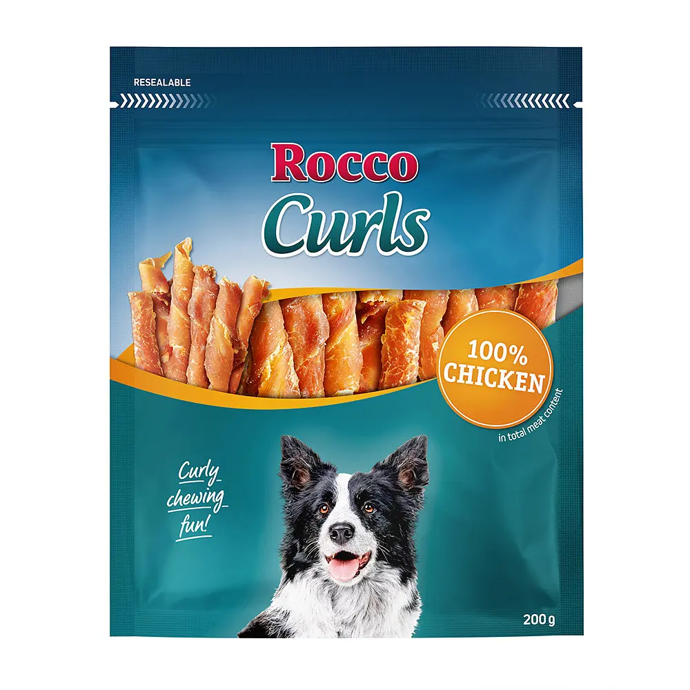 Ласощі для собак Rocco Curls з куркою 200 г 646579 ЦІНА ЗА 1 КГ