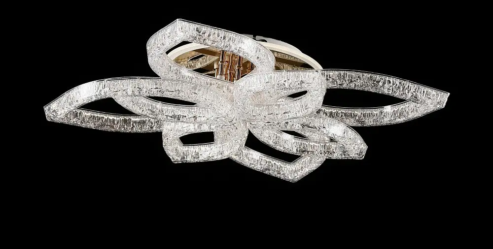 Світлодіодна люстра Splendid Ray LD/4S+4B LED (GD), золото, білий, 100 Вт, від 15-23 м² - фото 2