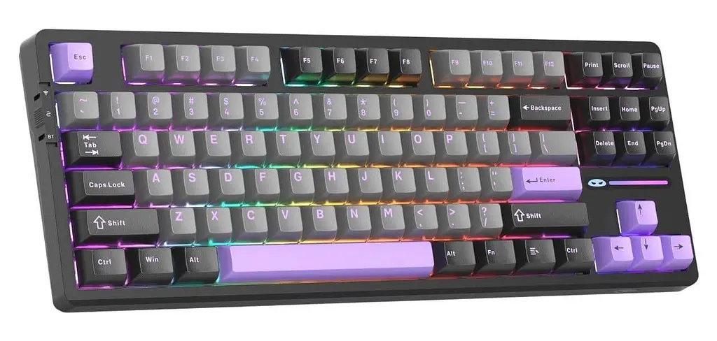 Клавіатура MageGee Light 87 RGB Blue Whale Switch Wireless (6971969728721-UA) Dark Purple (G-000003945) - фото 3