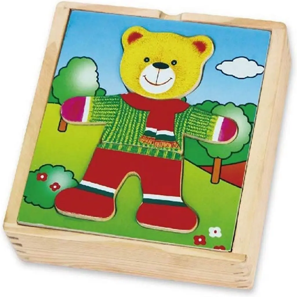 Дерев'яний ігровий набір Viga Toys Гардероб ведмедя (56401) - фото 3