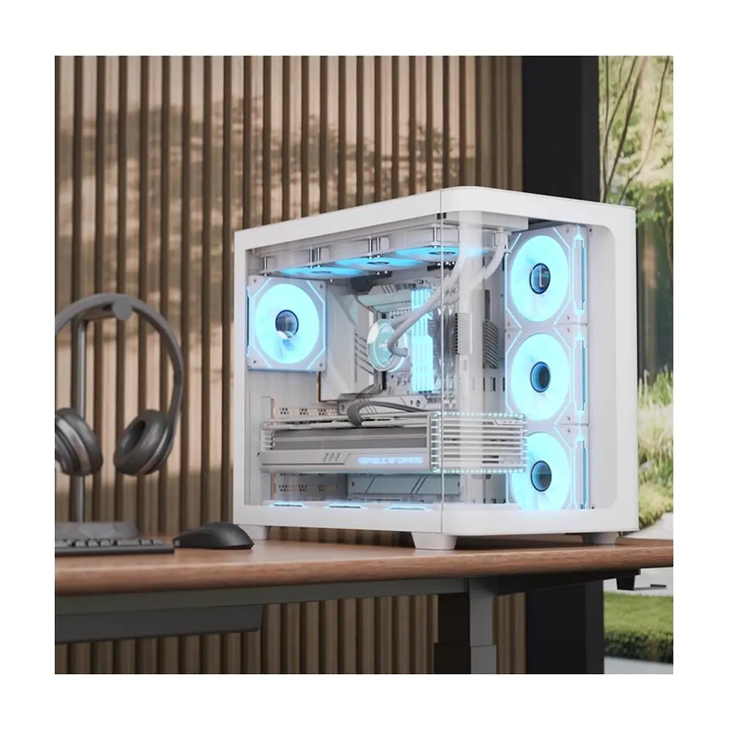 Корпус для ПК AeroCool P500C-G-WT-v1 White (ACCM-PN01043.21) - фото 7