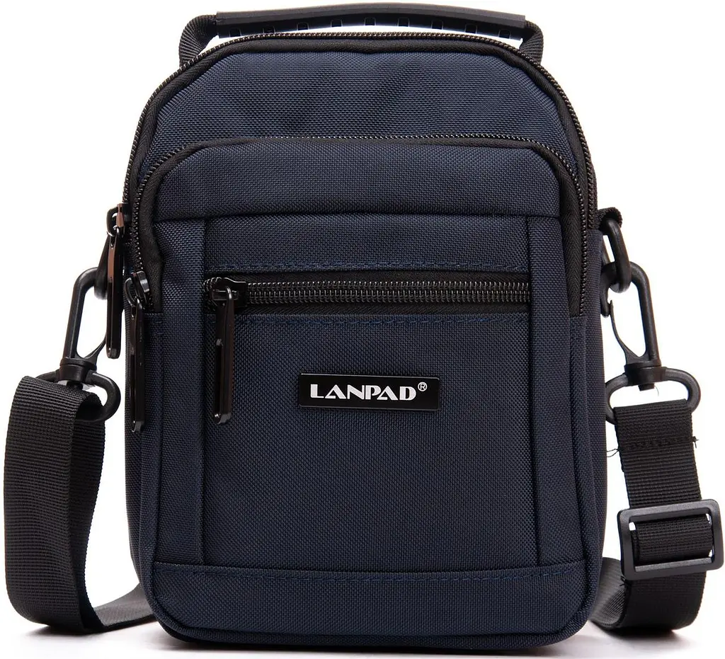 Сумка чоловіча Lanpad на плече Темнос-иня - фото 2