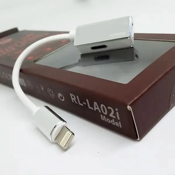 Адаптер Remax RL-LA02i Enjoy 2in1 Lightning-2 Lightning, 12см, White (6954851298007) - фото 3
