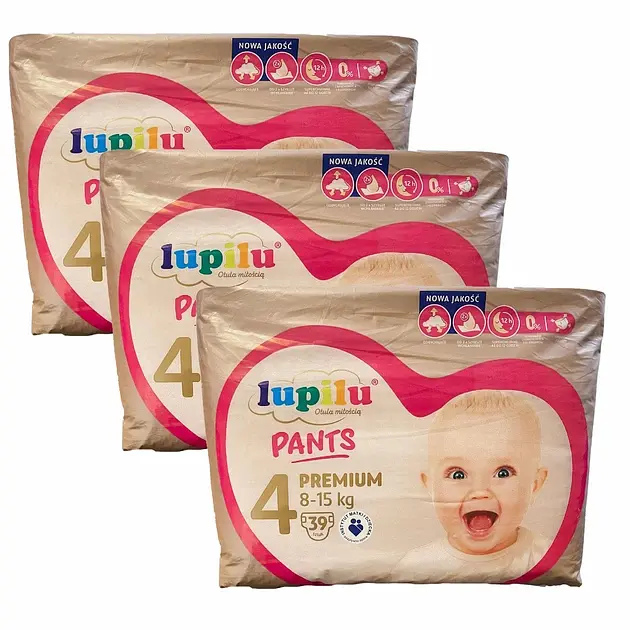 Підгузники - трусики Lupilu Premium Jumbo Bag 4 Maxi (8-15 кг), 117 шт
