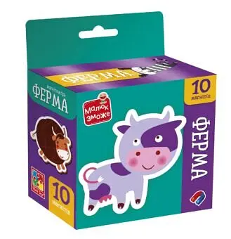 Гра розвиваюча Vladi Toys набір магнітів Ферма VT3106-36 Різнокольоровий shop (4820234767069)