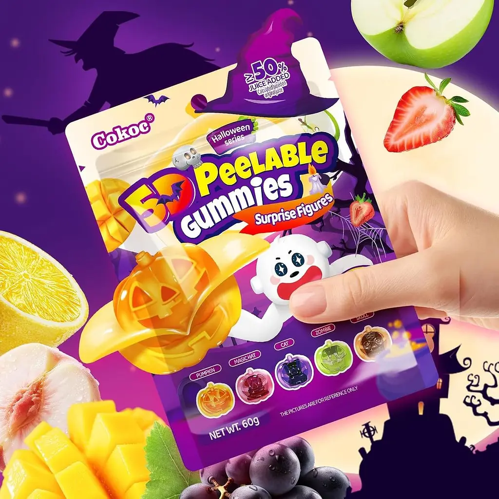 Желейні цукерки Cokoc Halloween 5D Peelable 60г - фото 5