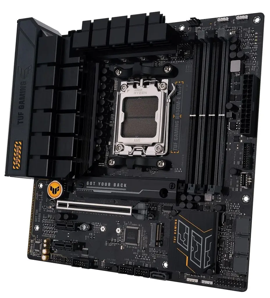 Материнська плата ASUS TUF GAMING B650M-E WIFI (TUF GAMING B650M-E WIFI) (Socket AM5, AMD B650, Micro-ATX) - фото 3