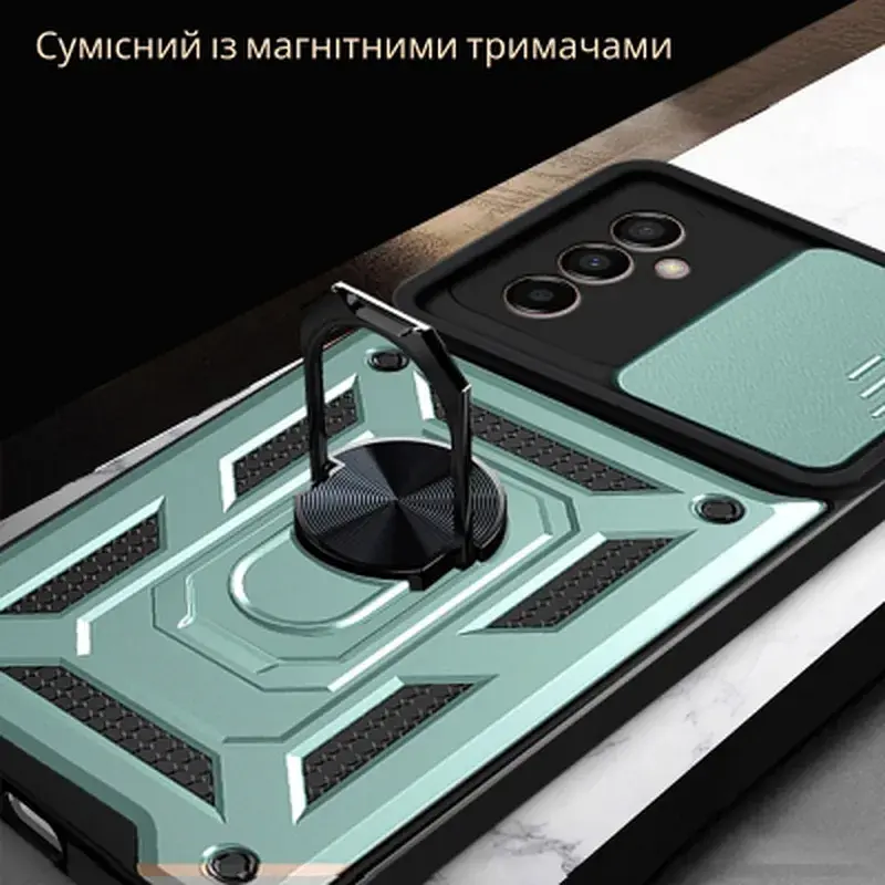 Чохол до мобільного телефона BeCover Military Samsung Galaxy S25 FE SM-S731 Dark Green (714387) - фото 4