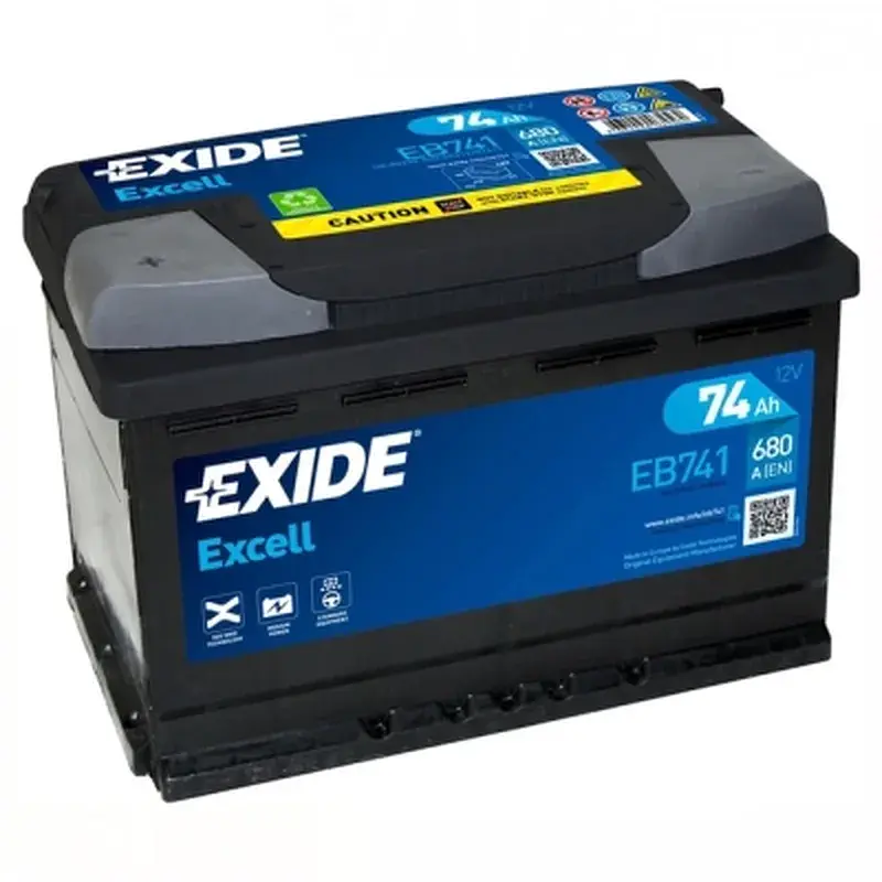Акумулятор автомобільний EXIDE EXCELL 74A (EB741) - фото 2
