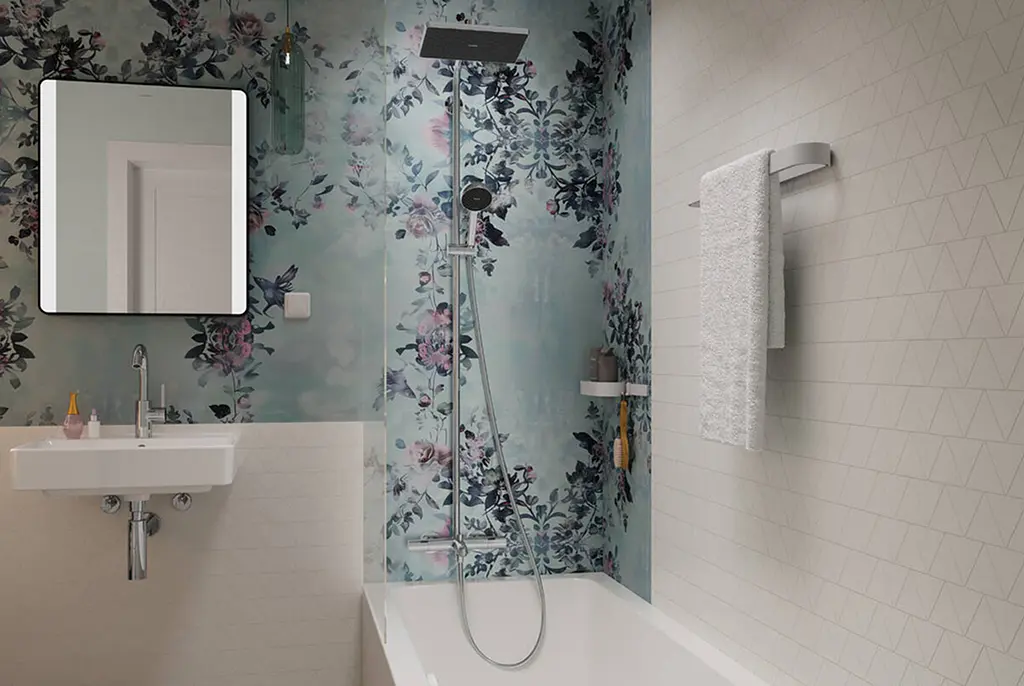 Душова система з термостатом Hansgrohe Activera Q з виливом 290x180 EcoSmart chrome 28753000 - фото 2