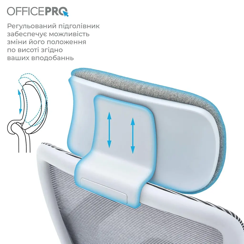 Офісне крісло OfficePro Wave OC599-G-G-G (OC599-G-G-G) - фото 11