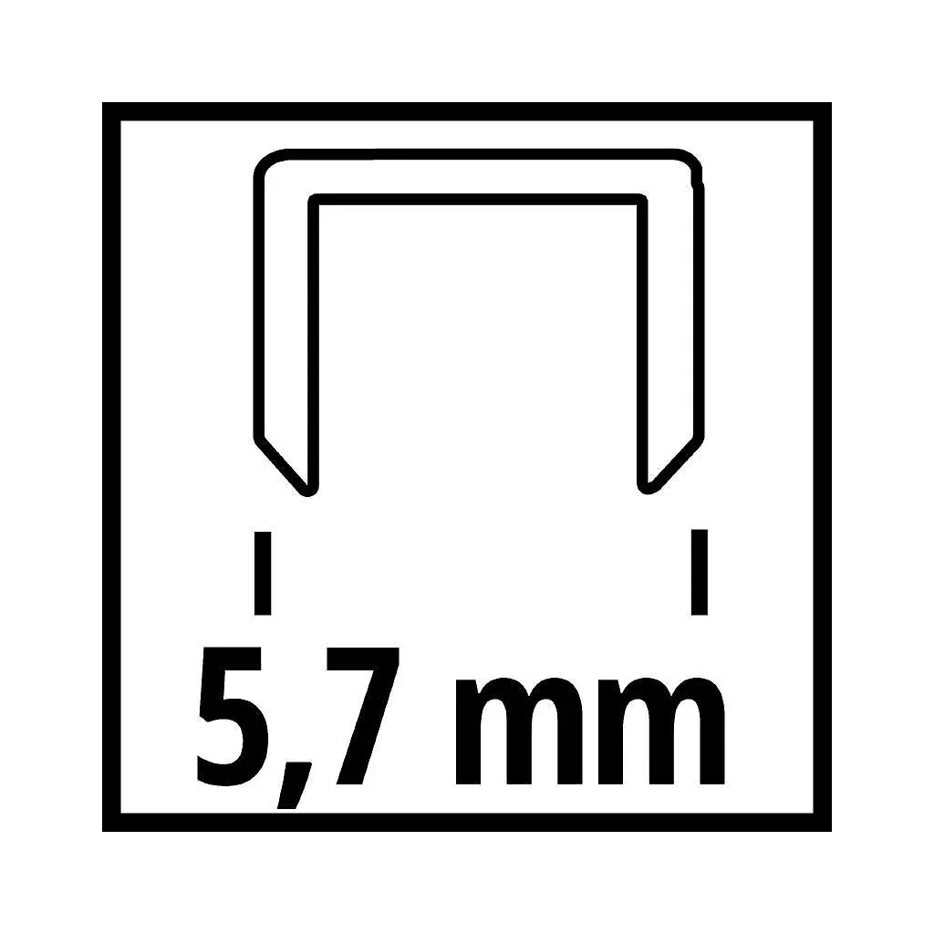 Скоби для будівельного степлера Einhell 5.7х25мм, 3000шт. (4137860) - фото 2