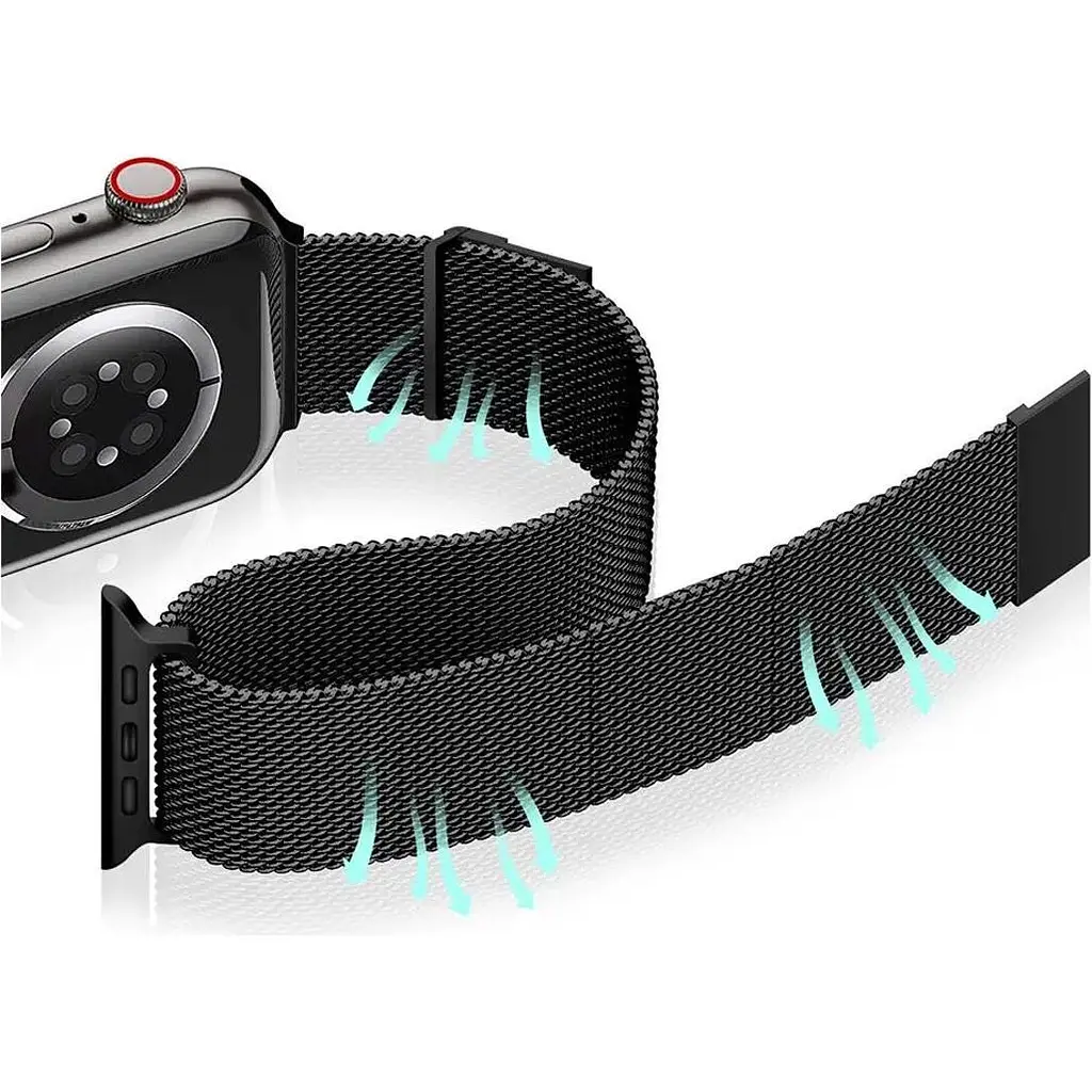 Ремінець Milanese Loop Magnetic Band для Apple Watch 38mm Black [21295] - фото 4
