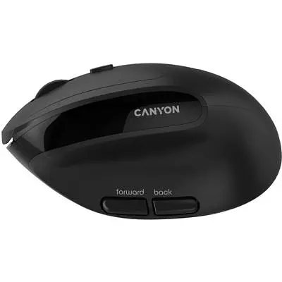 Комп'ютерна мишка Canyon MW-25 LED Silent Wireless/Bluetooth Black (CNS-CMSW25) - фото 9