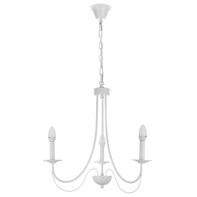 Люстра подвесная Brille свеча E14 40W WH (BKL-590S/3) - фото 5