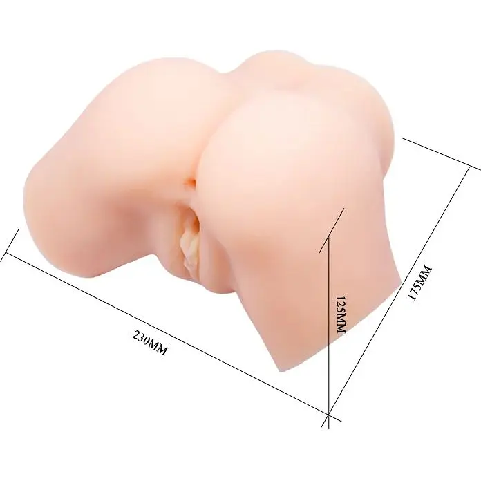 Мастурбатор з подвійною вібрацією і двома входами Crazy Bull-Samantha Dual Vagina and Anal, BM - 00900T71ZK, Телесный - фото 10
