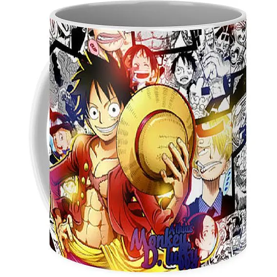 Кружка GeekLand Большой куш One Piece экшен OP.02.010 330 мл белая - фото 3