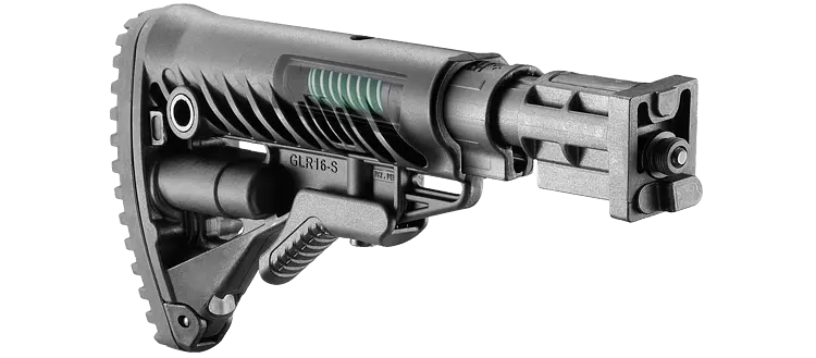 Приклад телескопический Fab Defense для VZ.58 с амортизатором полимер черный - фото 5