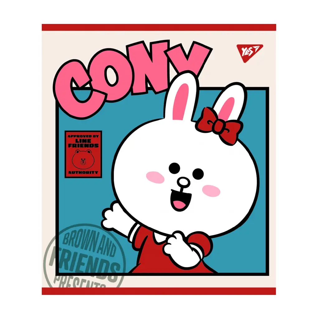 Зошит Yes А5 Line Friends 48 аркушів клітинка (766867), в асортименті - фото 5