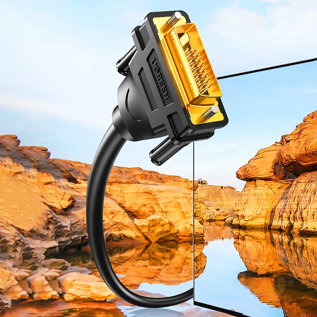 Кабель мультимедійний DVI M to DVI M 2.0m 24+1pin DV101 black Ugreen (11604) - фото 5