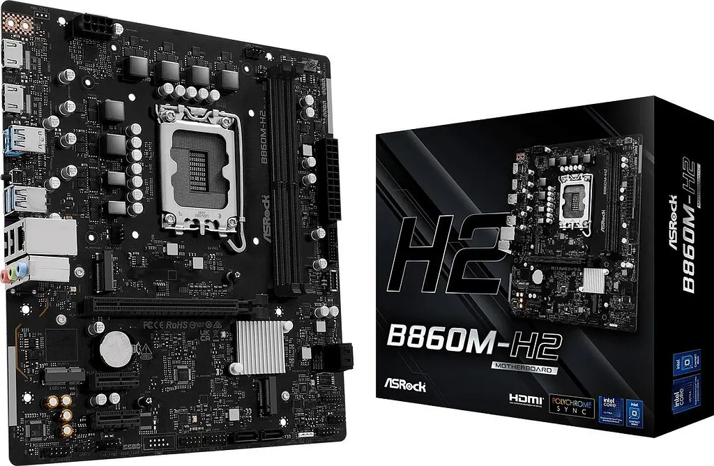 Материнська плата ASRock B860M-H2 (B860M-H2) (Socket 1851, Intel B860, Micro-ATX) - фото 4