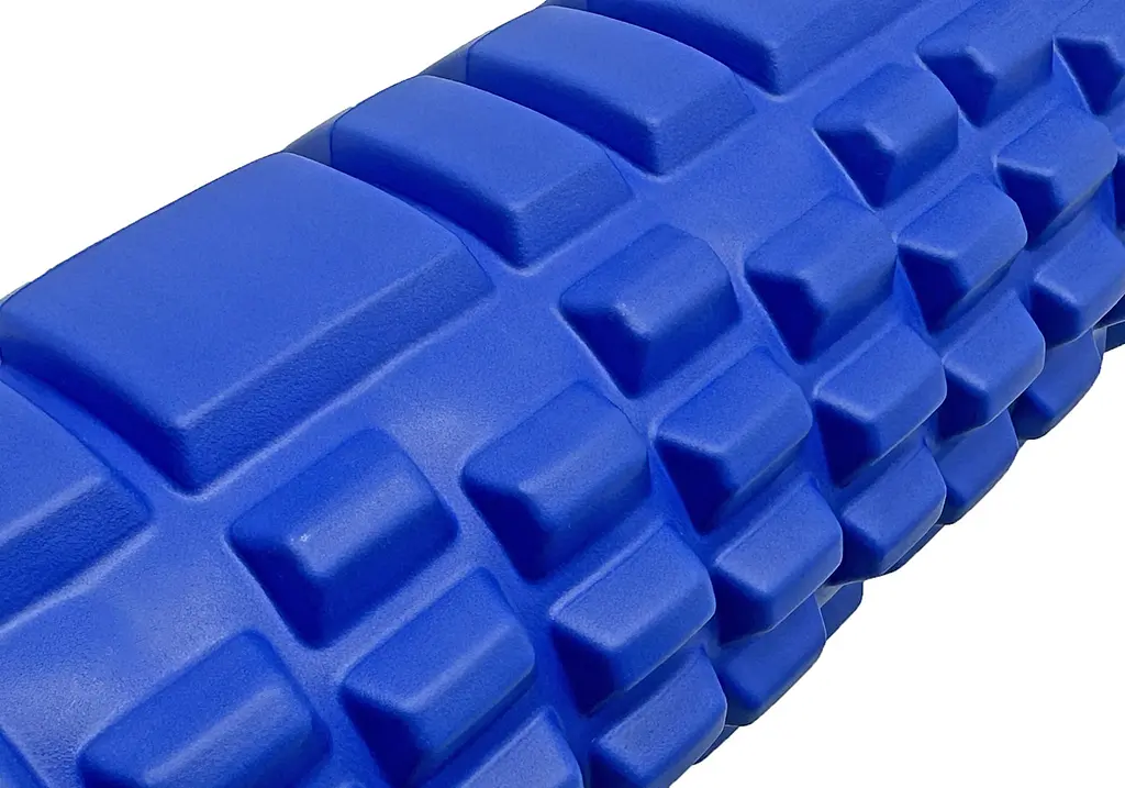 Масажний ролик EasyFit Grid Roller 45 см v.2.1 Синій (EF-2027-BL) - фото 3