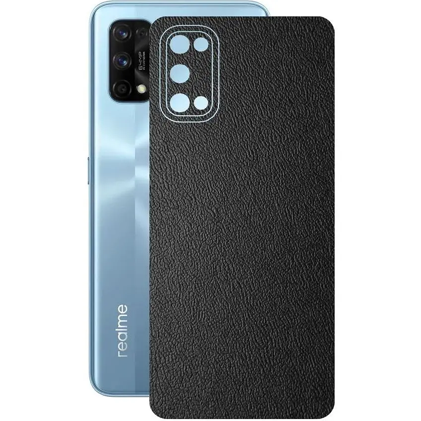 Защитная пленка StatusSKIN для Realme 7 Pro Корпус Винил Кожа черная - фото 1