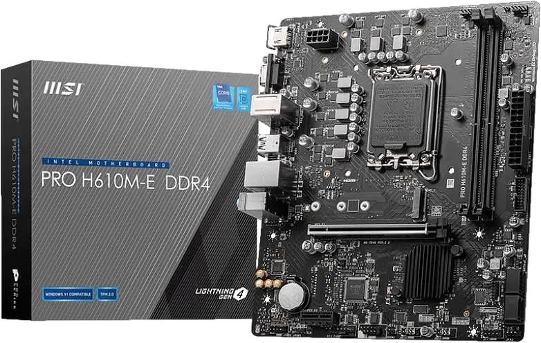 Материнська плата MSI H610M-E Pro DDR4 LGA 1700 (PRO H610M-E DDR4) Б/В - фото 3