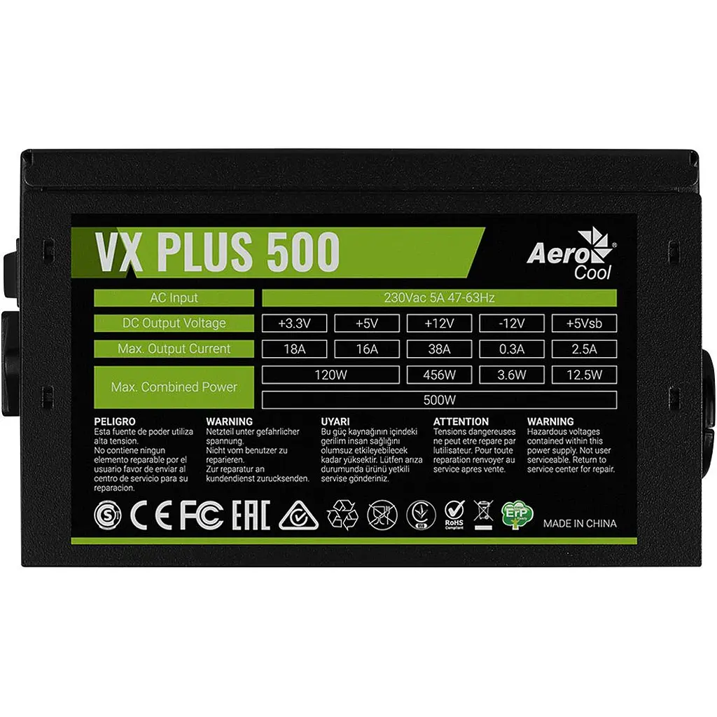 Блок живлення AeroCool VX Plus Stealth 500W (ACPN-VS50NEY.12) [176688] - фото 5