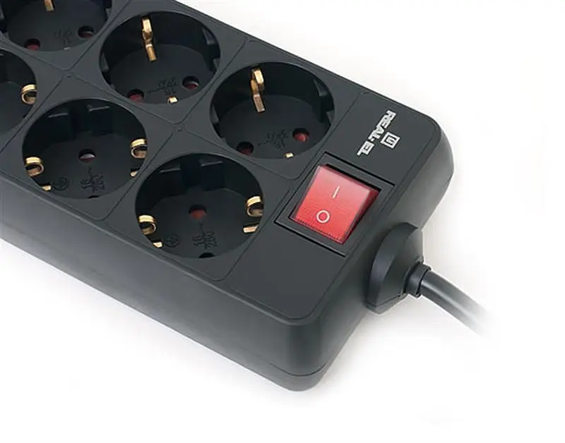 Фільтр живлення REAL-EL RS-8 Protect 1.8 м Black (EL122300021) - фото 6