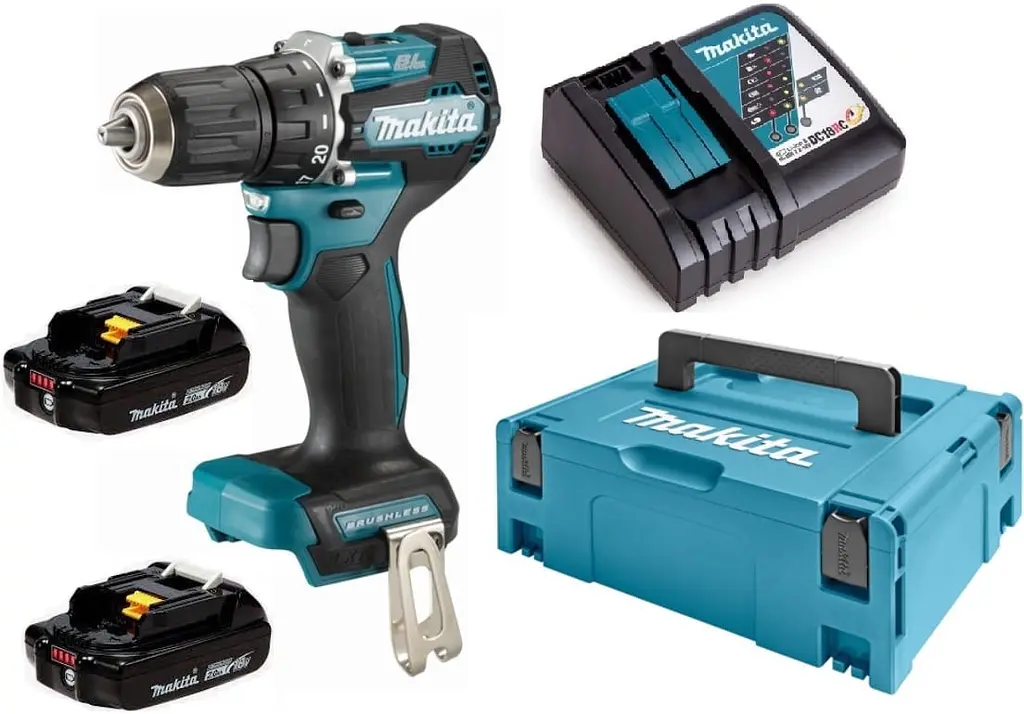 Шурупокрут-дриль акумуляторний Makita DDF487RAJ (40 Нм, 1.5-13 мм, BL, LXT 18 В)