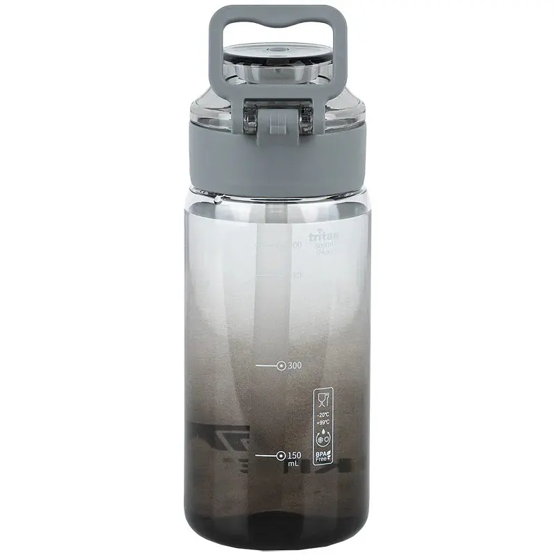 Бутылочка для воды Kite 600 мл черная (K25-1212-1) - фото 2