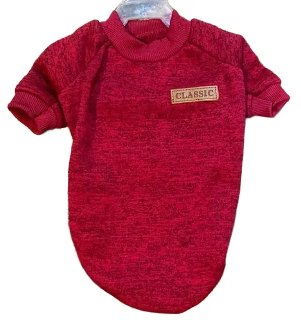 Кофта для собак та котів EcoToys Rose S ряба малинова A: 25 см B: 34 см C: 20 см 7136 - фото 5