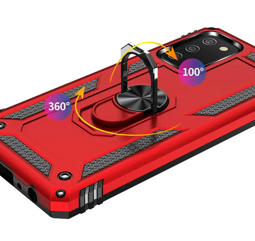 Панель BeCover Military для Samsung Galaxy A02s SM-A025/ A03s SM-A037 / M02s SM-M025 Red (706014) - фото 3