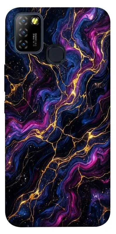 TPU чохол Demsky Purple space marble для Infinix Hot 10 Lite