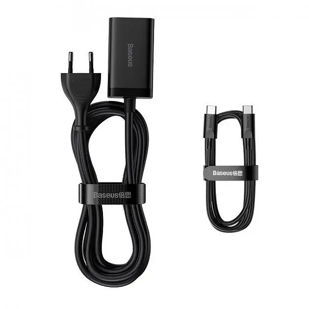 Зарядное устройство для Baseus GaN 3 Pro 2xUSB 2xType-C 65W CCGP040101 черное - фото 4