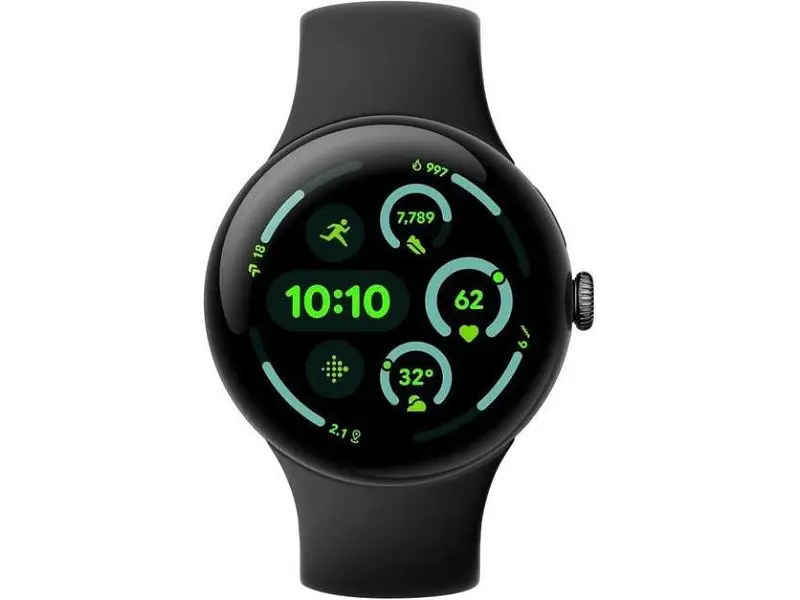 Смарт-годинник Google Pixel Watch 3 45 mm Wi-Fi Matte Black Aluminum Case/Obsidian Active Band - фото 2