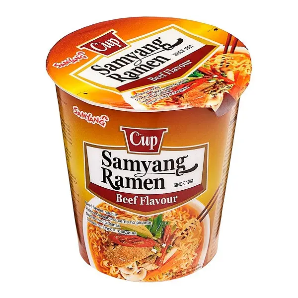 Локшина швидкого приготування Рамен Samyang Ramen Beef flavour Cup 65g
