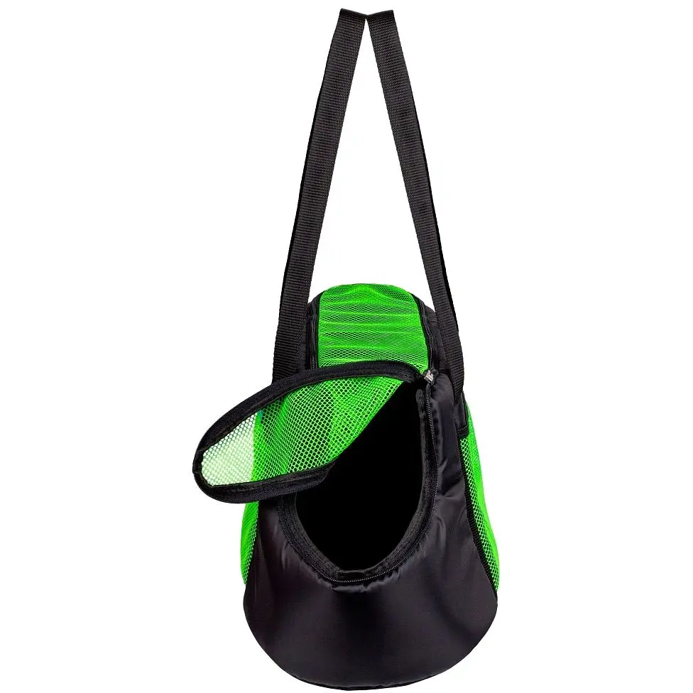 Сумка-переноска для кошек и собак Barksi размер M 45х25х25 см черная - фото 2