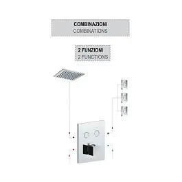 Смеситель для ванны/душа на 2 потребителя Paffoni Compact Box black matt CPM518NO, Черный матовый - фото 5
