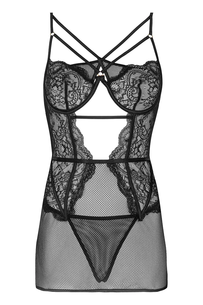 Комплект білизни Livco Corsetti Fashion Baririn Rissarin Collection, L/XL (чорний) - фото 8