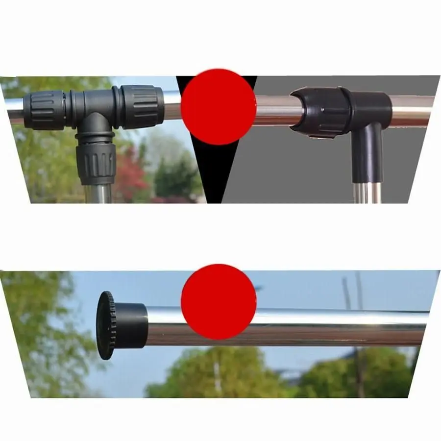 Вішалка-стійка XPRO з полицями для взуття подвійна телескопічна 80х36х160 см срібляста (43726-_524) - фото 4