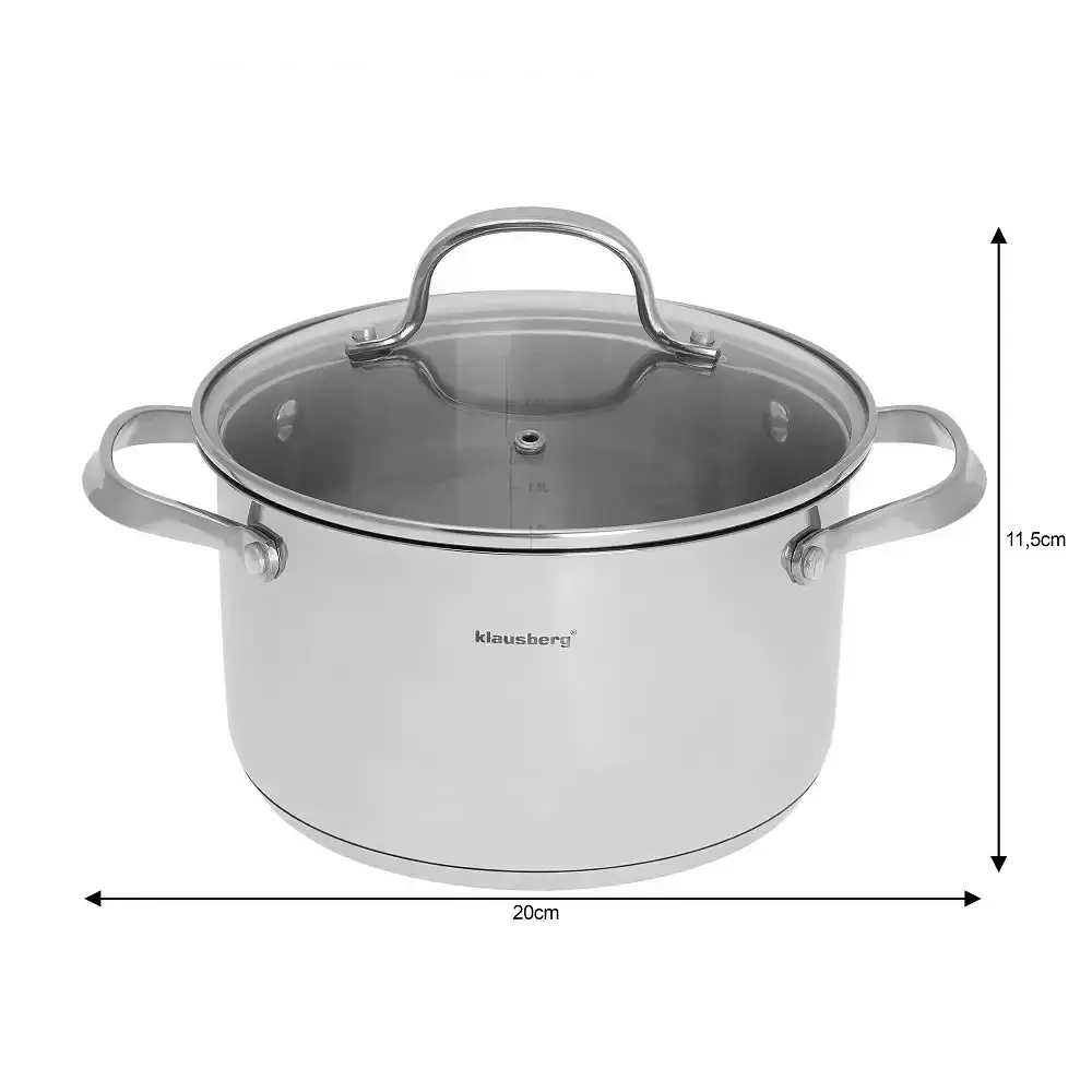 Каструля Klausberg KB-7213 20см 3.3л - фото 2