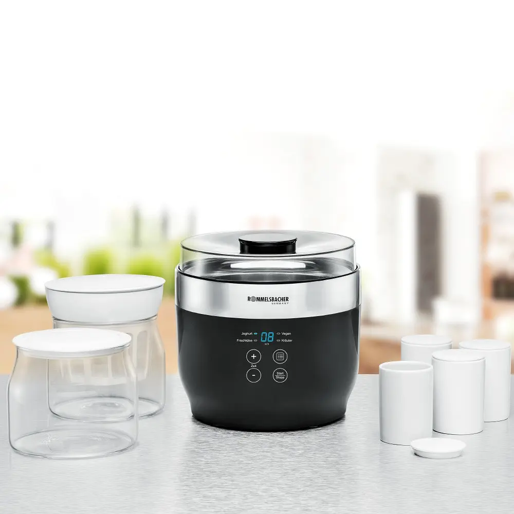 Набір з 4 порційних керамічних стаканчиків Rommelsbacher JB 4 для йогуртниці JG 80 Jona - фото 3