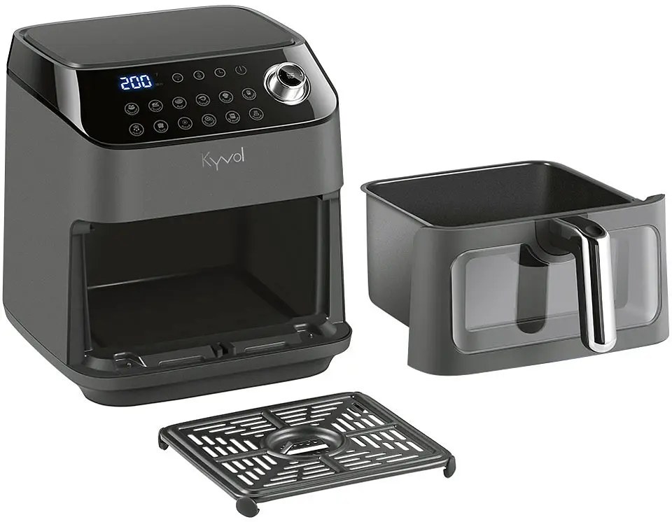 Мультипечь Kyvol AF600 1350Вт/чаша керамическая 5.7л/программ:12/сенсорное управление/таймер/черная - фото 7