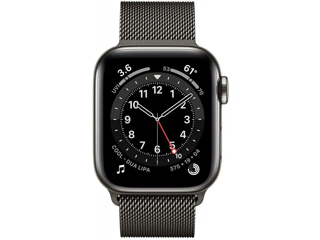 Смарт-часы Apple Watch Series 6 GPS + Cellular 44mm Graphite Stainless Steel Case with Graphite Milanese Loop [M07R3] [51004] - фото 2