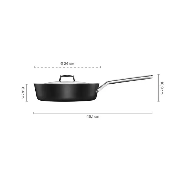 Сотейник з кришкою Fiskars Taiten OPTIHEAT 26 см (1066949) - фото 6